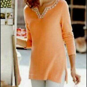 Soft Surroundings sweater cotton/cashmere S